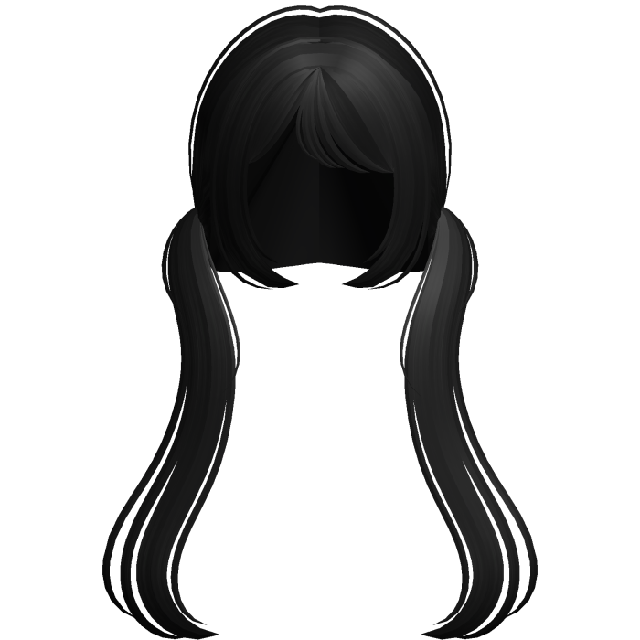 ♡ Cute Soft Princess Low Pigtails in Black