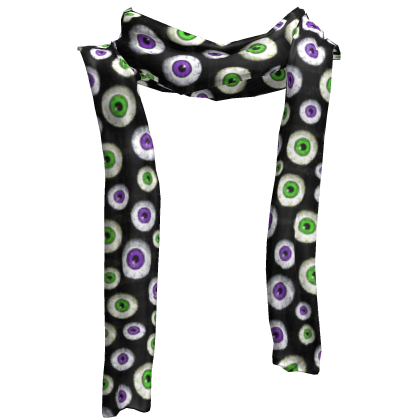 ♡ gurokawa purple & green eyeball long scarf 1.0 