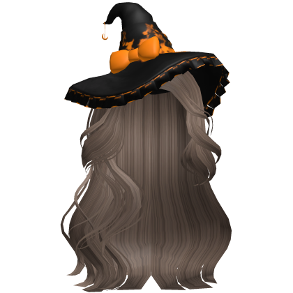 Halloween Side Swept Witch Hair (Ash Brown)