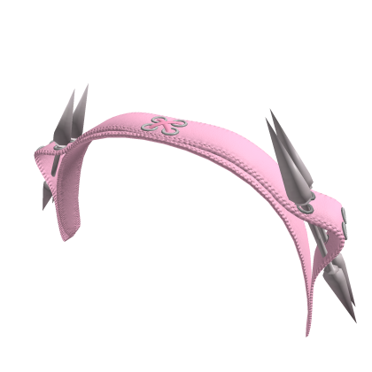 Spiked Cat Ear Headband Pink