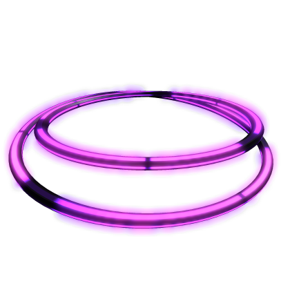 💜 Emissive Glowing Purple Angel Double Halo