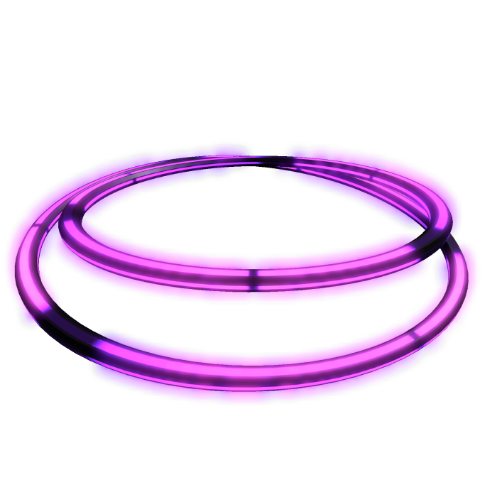 💜 Emissive Glowing Purple Angel Double Halo