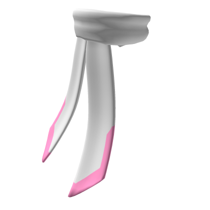 Tail Long Scarf White and Light Pink Roblox item