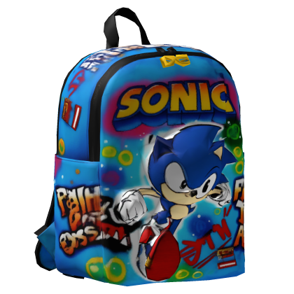 Sonic Retro Cartoon Backpack Roblox item