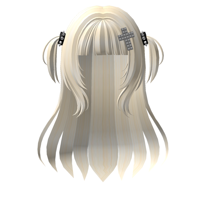 Long Straight Emo Goth Y2K Hair - Light Blonde