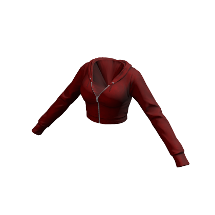 Tracksuit Hoodie Red Cropped Baddie Crop Gym Y2K thumbnail