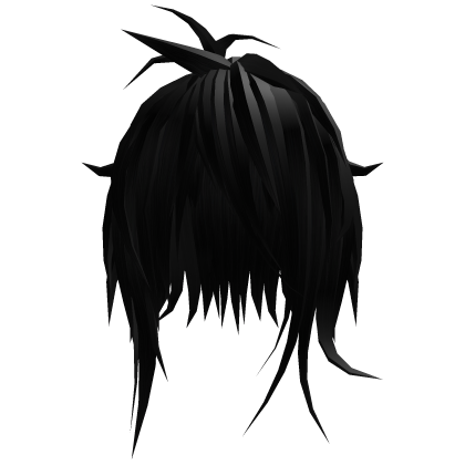 Black Messy Emo Punk Scene Hair Roblox item