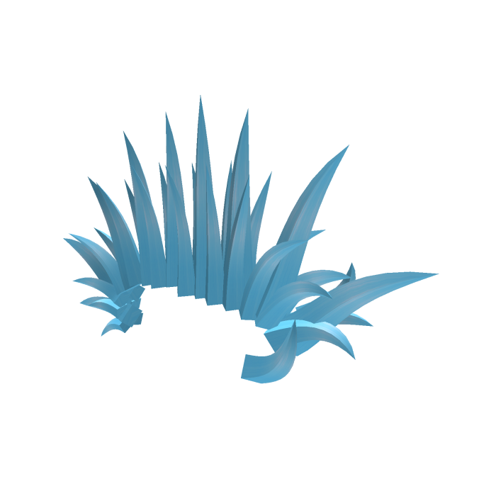 Light Blue Punk Mohawk w Horns
