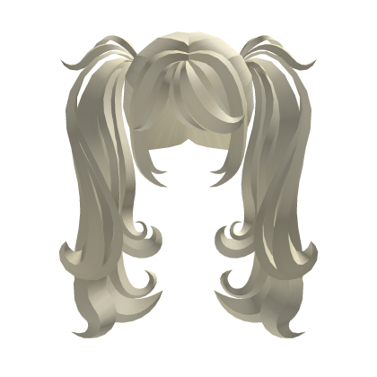 fluffy cute cozy kawaii yellow blonde pigtails v2