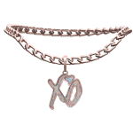 The Weeknd Rose Gold XO Chain