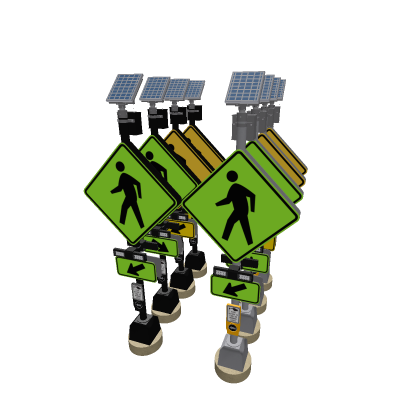 Pedestrian Crossing Set