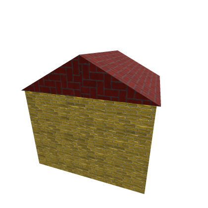 Yellow house with red roof