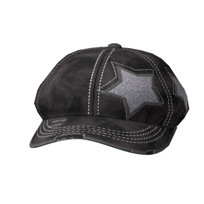 distressed y2k star cap