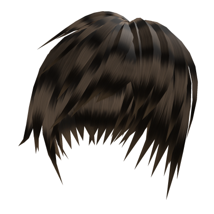 Short emo scene boy hair in brown/blonde stripes Roblox item