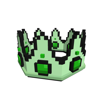 Green Pixel Crown