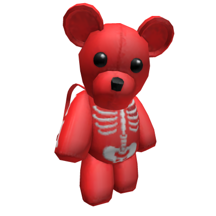 Y2K Red Skeleton Teddy Bear [3.0]