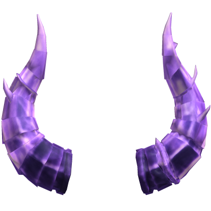 Purple Crystal Demon Horns Roblox item