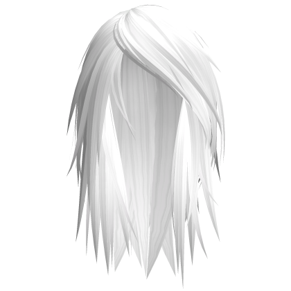 Emo Hair in White  Roblox item
