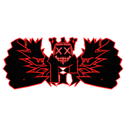 Cartoony Red Crown Mask Long Scarf Dragon Combo Roblox item