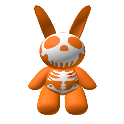 Giant Skeleton Bunny Backpack Orange