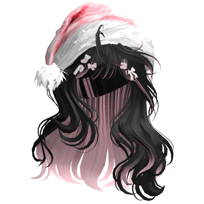 Lush Christmas Waves w/Santa Hat (Black&Pink)