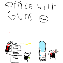 office with guns