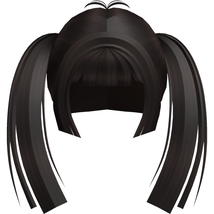 ♡ Kawaii long pigtails in Dark Brown