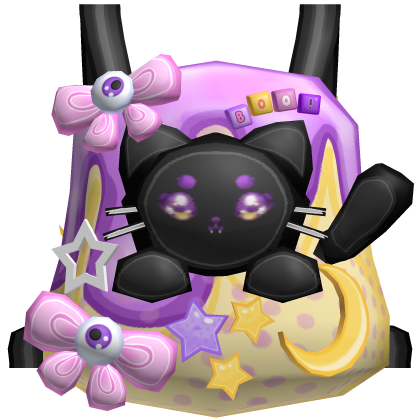 halloween kitty eyeball backpack Roblox item