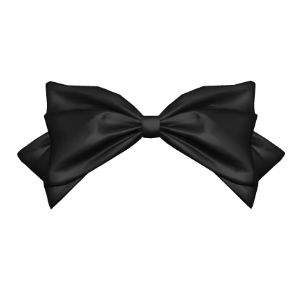 Cute Head Ribbon(Black) | Roblox Item - Rolimon's