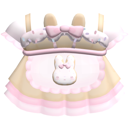Cute Frosted Cookie Miffy Bunny Baker Dress