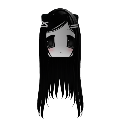 long goth moe cat hair Cute happy Anime Chibi vkei