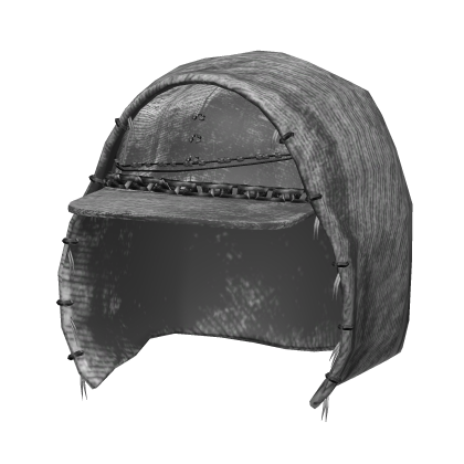 White Grunge Hooded Cap Roblox item