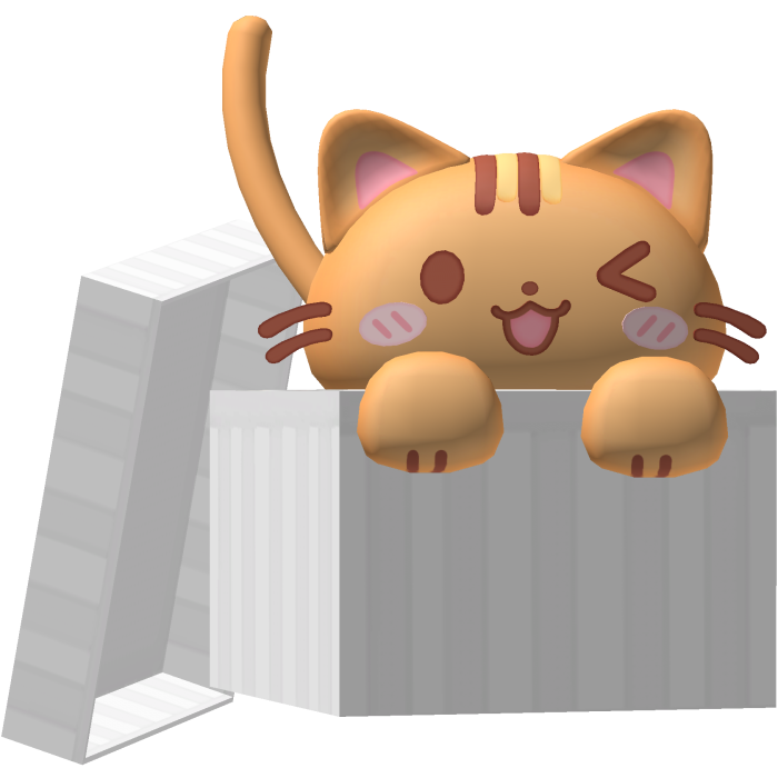 ᰔᩚ : White cat box hat