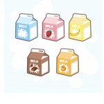 Milky cartons