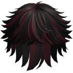 Boy Messy Stylish Black and Red Hair