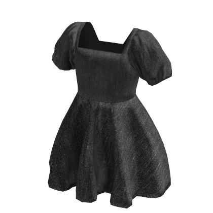 Black Denim Baby Doll Dress thumbnail