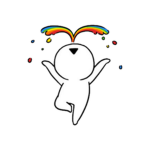 Rainbow runny nose