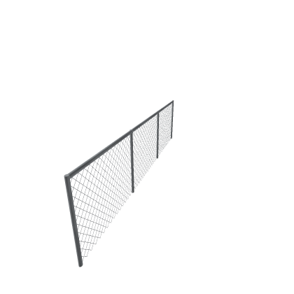 Chain Link Wire Mesh Fence Gate Post Panel Decor