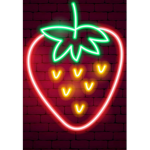 Neon strawberry army