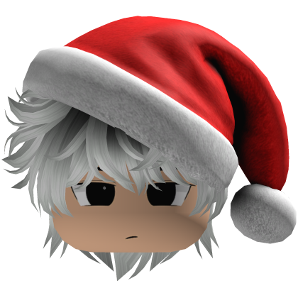 fluffy hair Christmas beret hat y2k (White-black)