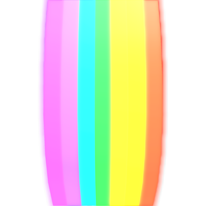 [ GLOWING ] rainbow barf face add-on emissive