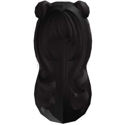 cutecore dark brown wavy long hair with pup ears