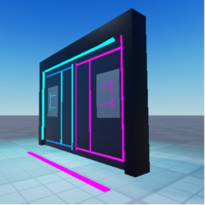 Puerta Futurista CyberPunk preview 1