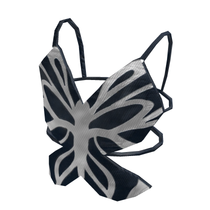 Butterfly preppy blue top thumbnail