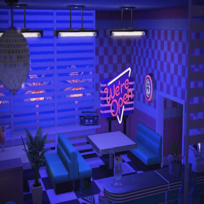 AC Vaporwave Cafe/Diner Roblox decal