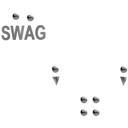 swag piercing set in silver Roblox item
