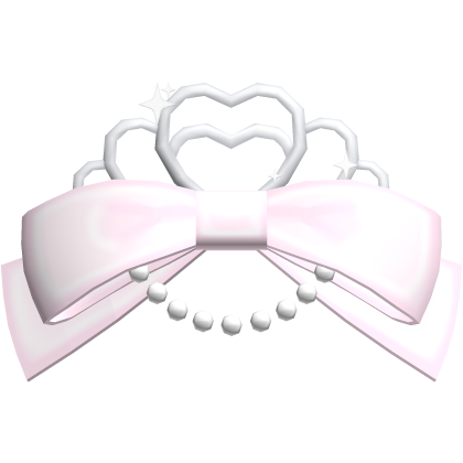 ♡ : pink pretty princess sparkly tiara bow Roblox item