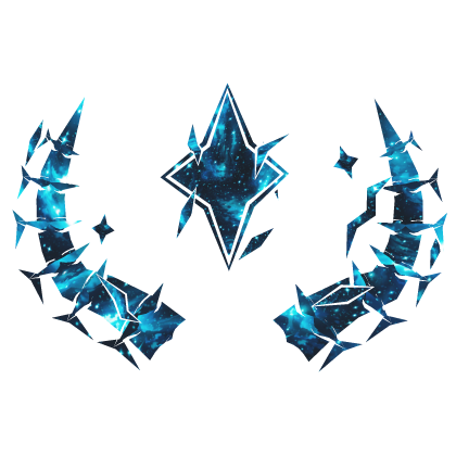 Cartoony Blue Galaxy Horns Roblox item