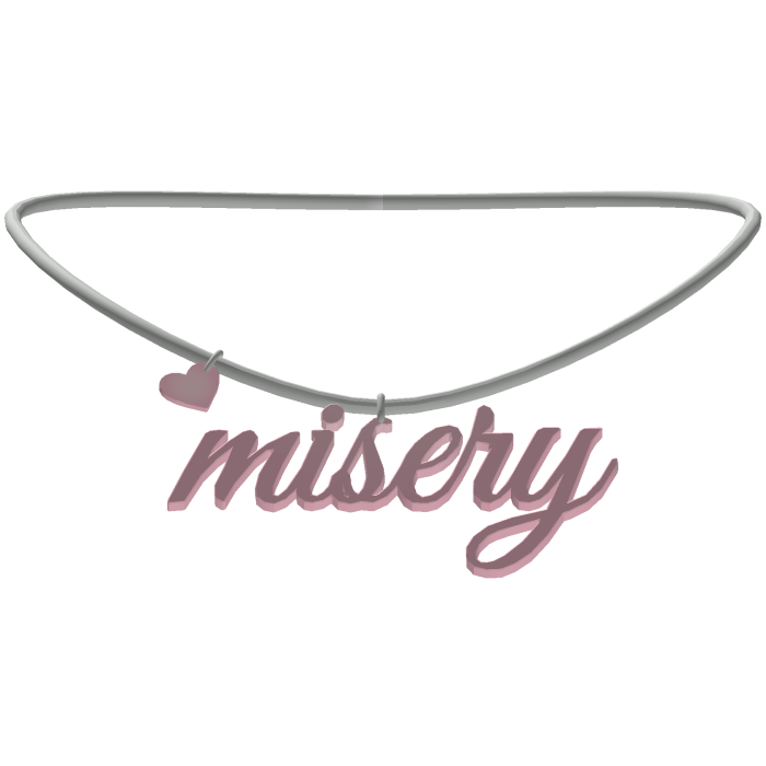 misery name necklace