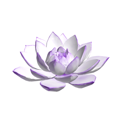 蓮の花 light purple lotus flower hairpiece Roblox item